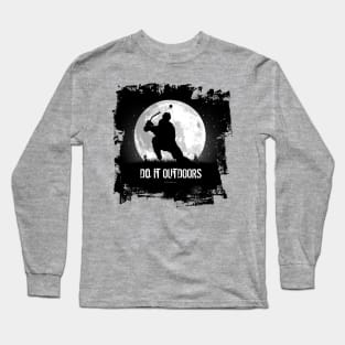 Do It Outdoors - pond hockey Long Sleeve T-Shirt